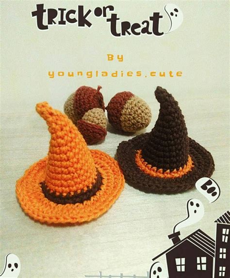 Crochet pattern for a creative witch hat